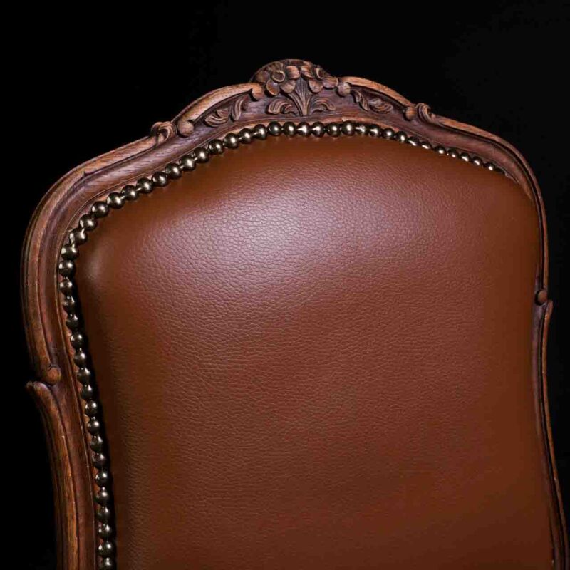 Louis XV Deri Sandalye - 6'lı Set UNQ5 